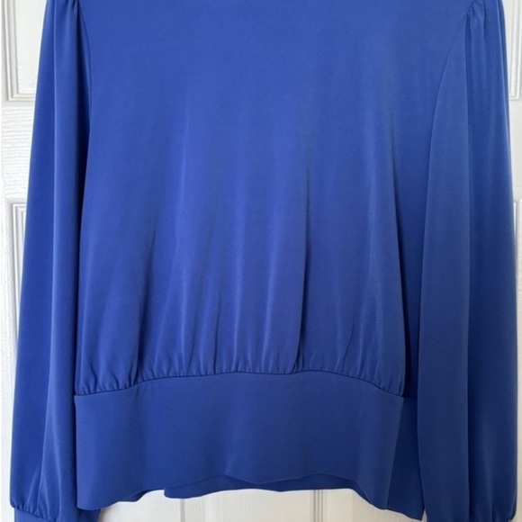 Ann Taylor Blouson Knit Wrap Top Large - Picture 3 of 5